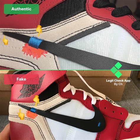 nike off white chicago real vs fake|nike swoosh 1 off white.